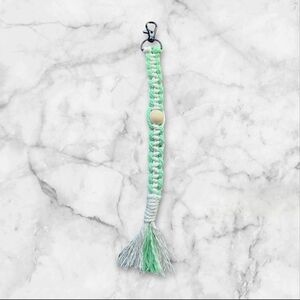 Handmade macrame keychain